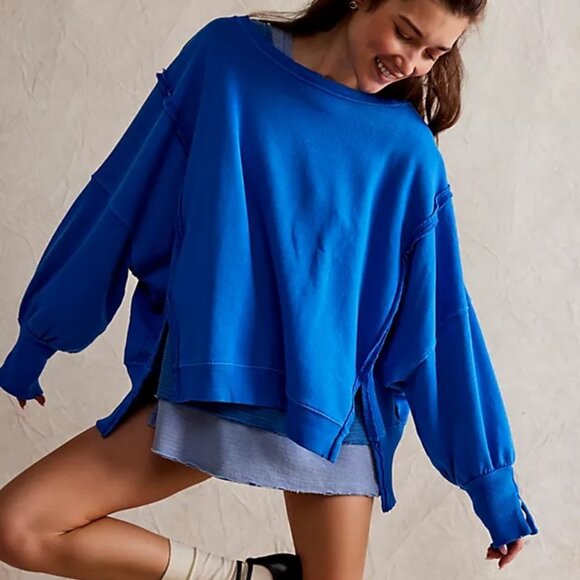 We The Free Tops - We The Free Camden Sweatshirt / Lake Victoria